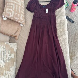 GAP Smocked Midi Dress